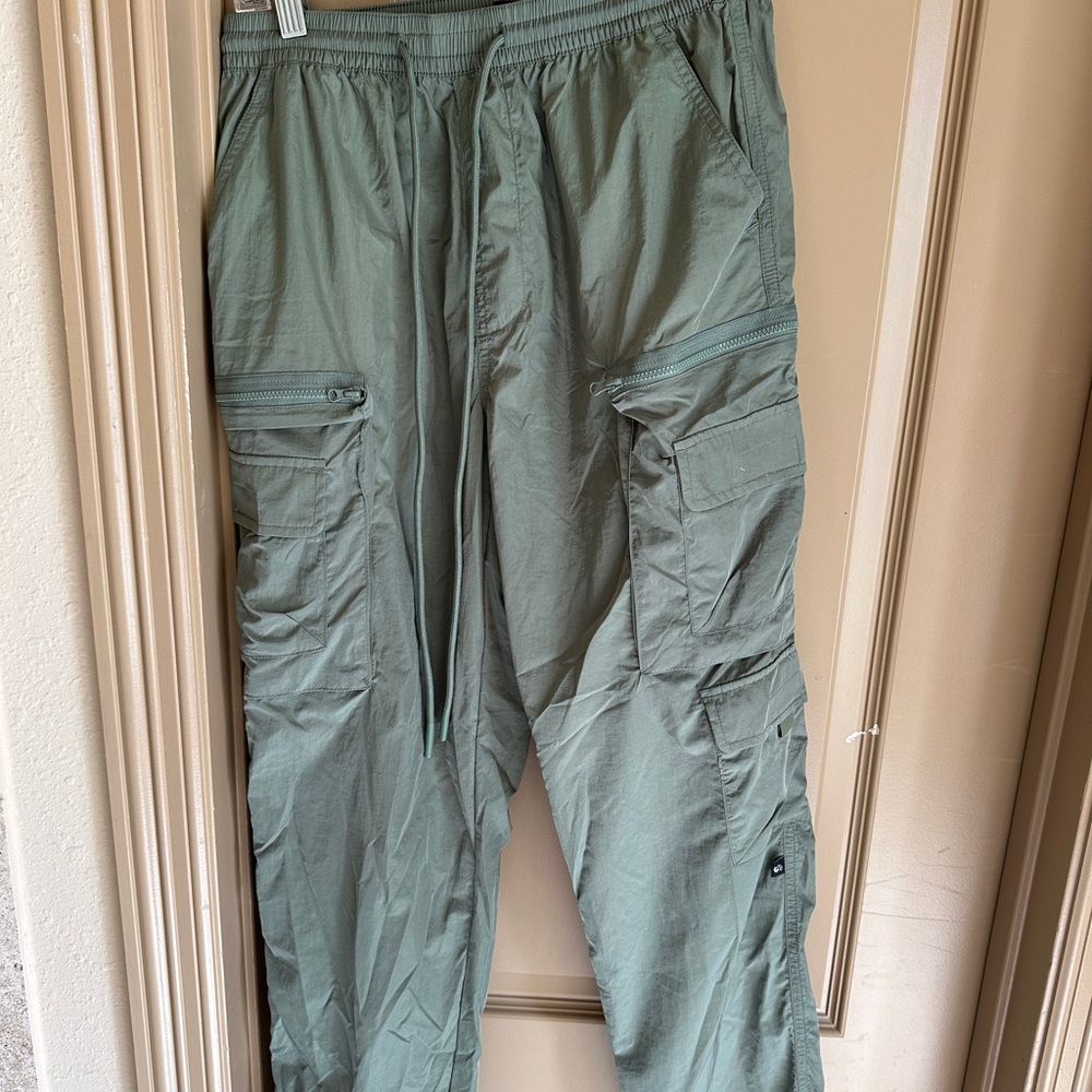 Urban Outfitters Olive Green Nylon Pants